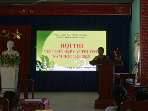 HỘI THI VIẾT CHỮ ĐẸP CẤP TRƯỜNG NĂM HỌC 2024-2025